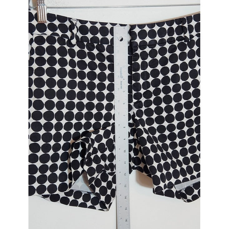 Banana Republic Marimekko Black Polka Dot Shorts Size 10
