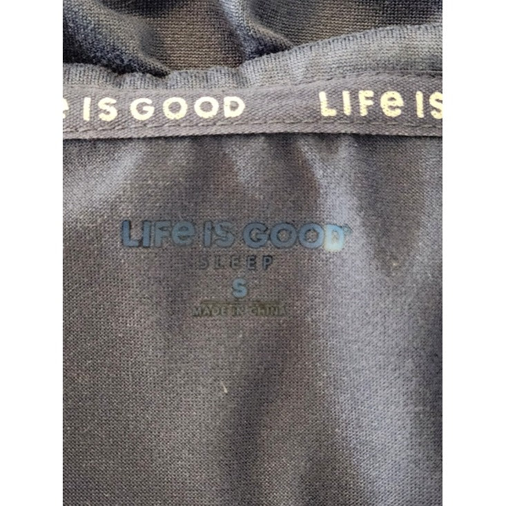 Life is Good Navy Graphic Short Sleeve Sleep Tee Size Small