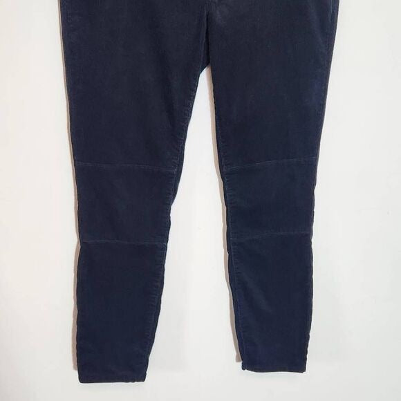 Loft Black Corduroy Pants Size 10 Black Skinny Ankle Corduroy Pants