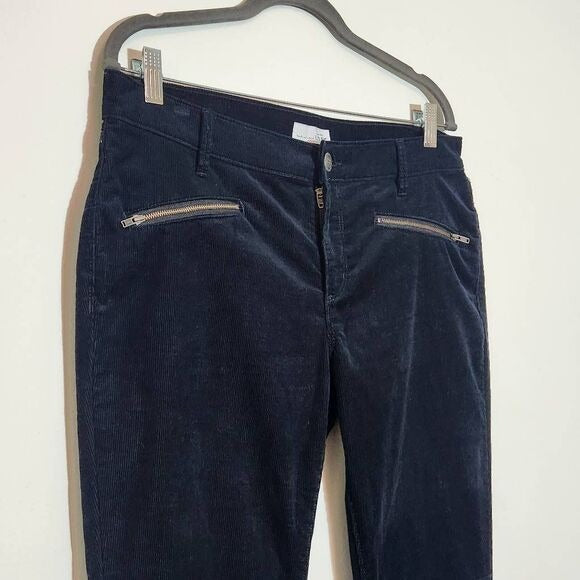 Loft Black Corduroy Pants Size 10 Black Skinny Ankle Corduroy Pants