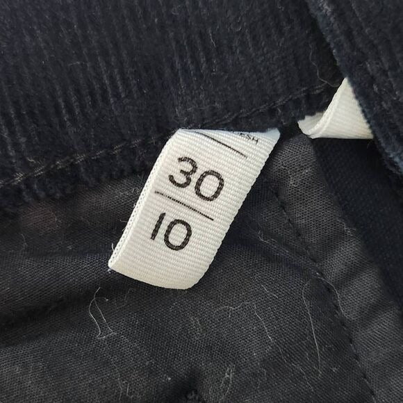 Loft Black Corduroy Pants Size 10 Black Skinny Ankle Corduroy Pants