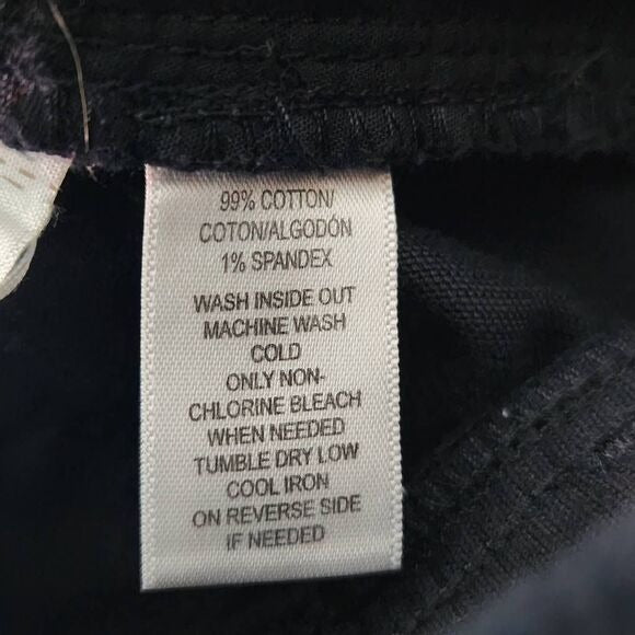 Loft Black Corduroy Pants Size 10 Black Skinny Ankle Corduroy Pants