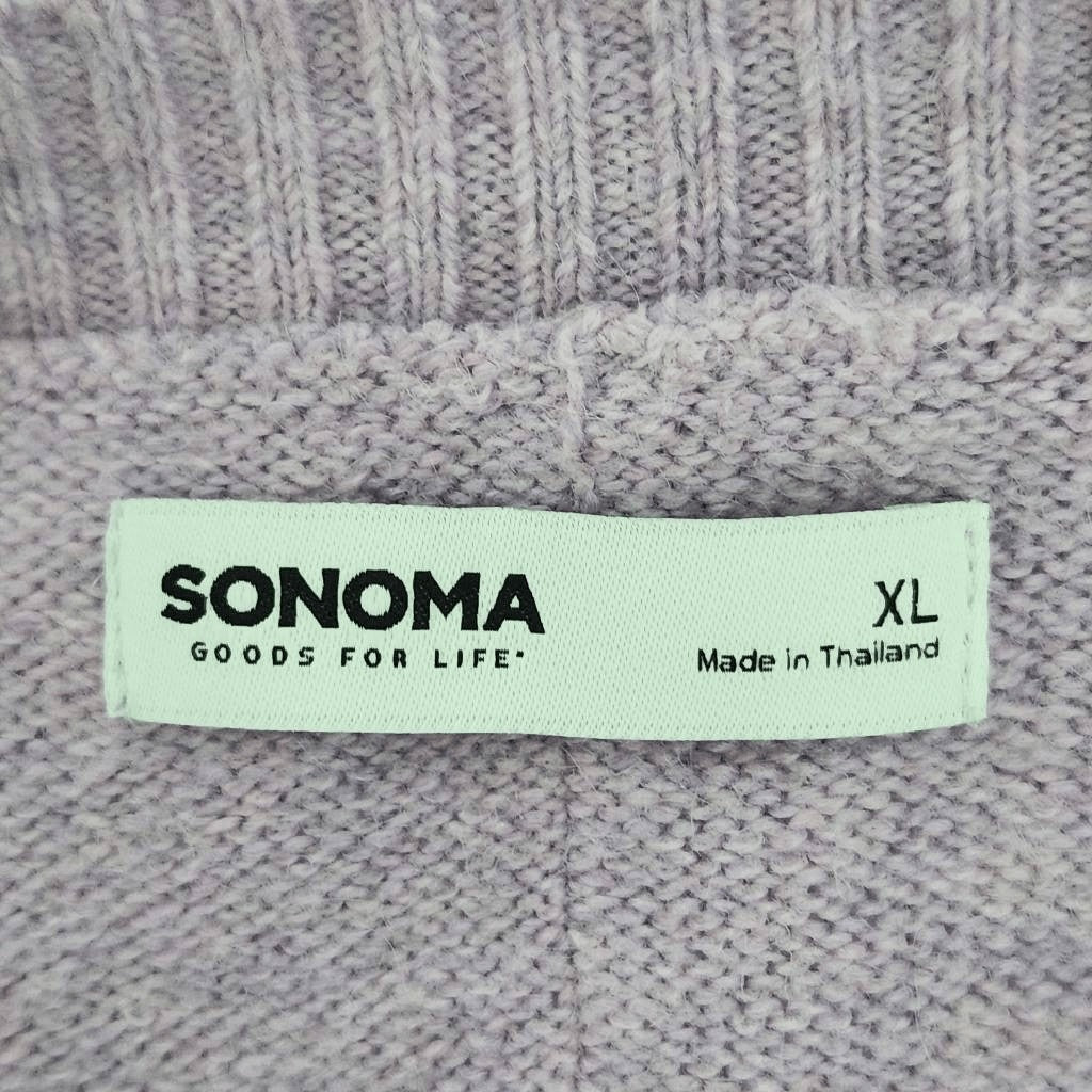 Sonoma Purple V-Neck Sweater NWOT Size XL Sonoma Light Purple Sweater
