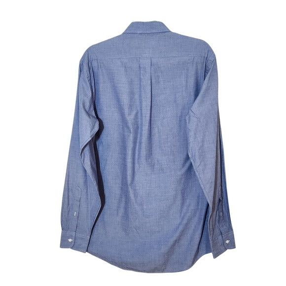 Stafford Blue Dress Shirt with One Pocket Size 15 1/2