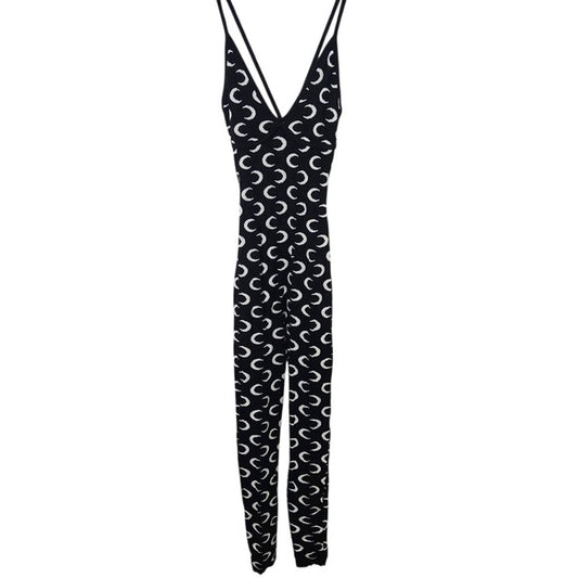 IMmodel Black and White Moon Print Jumpsuit Size Medium, New