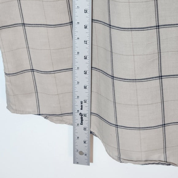 St. John’s Bay Mens Long Sleeve Plaid Shirt Size 3XL Tall