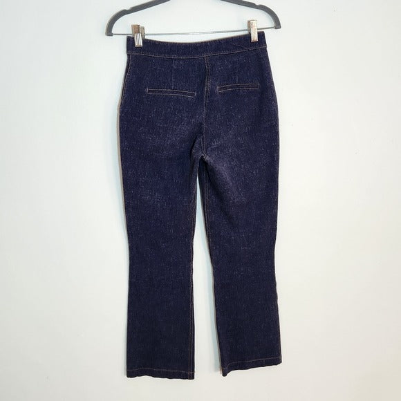 Pearl by Lela Rose Dark Wash Stretch Denim Ankle Jeans Size 0