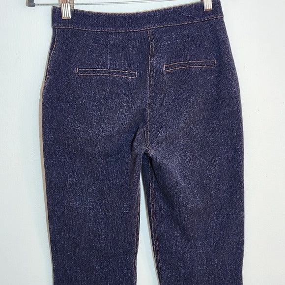 Pearl by Lela Rose Dark Wash Stretch Denim Ankle Jeans Size 0