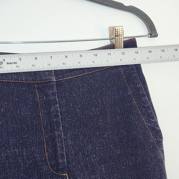 Pearl by Lela Rose Dark Wash Stretch Denim Ankle Jeans Size 0