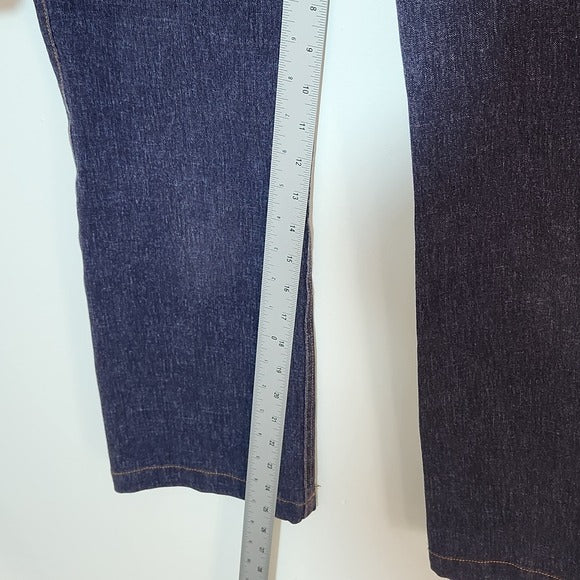 Pearl by Lela Rose Dark Wash Stretch Denim Ankle Jeans Size 0