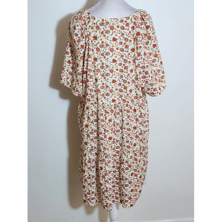 Old Navy White Floral Mini Dress Size Large
