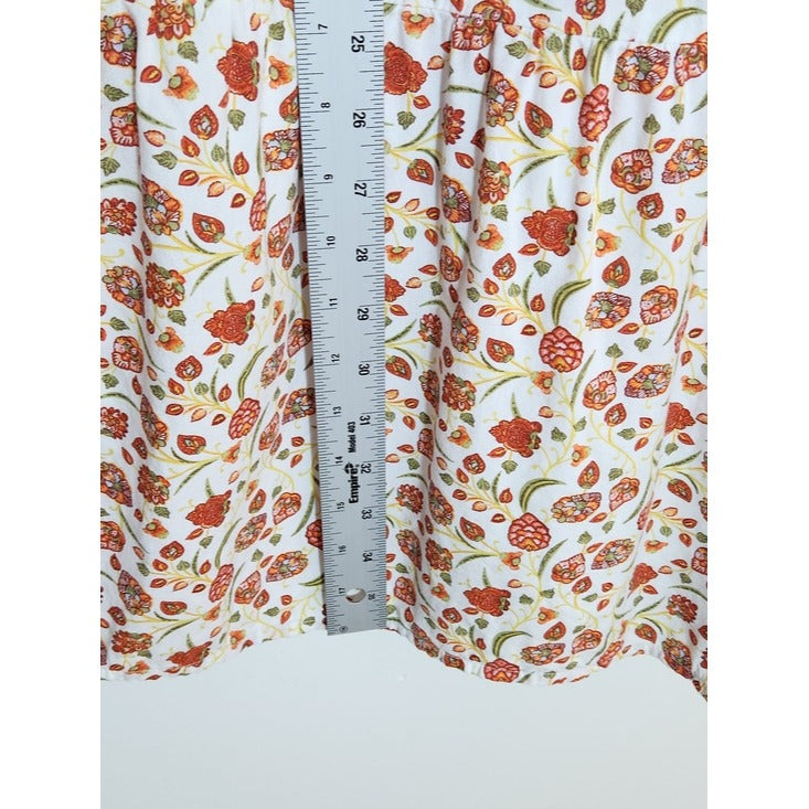 Old Navy White Floral Mini Dress Size Large