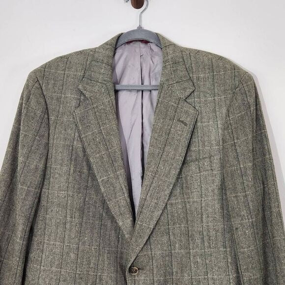Jos. A. Bank Green Silk Tweed Sport Coat 40S wedding guest jacket Green Blazer