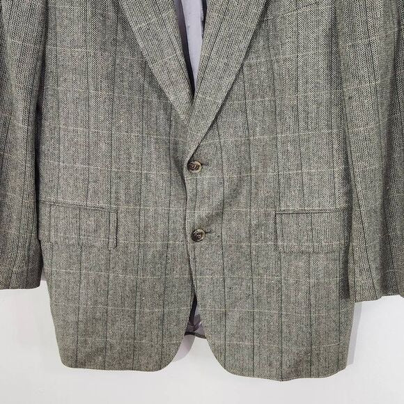 Jos. A. Bank Green Silk Tweed Sport Coat 40S wedding guest jacket Green Blazer