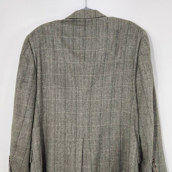 Jos. A. Bank Green Silk Tweed Sport Coat 40S wedding guest jacket Green Blazer