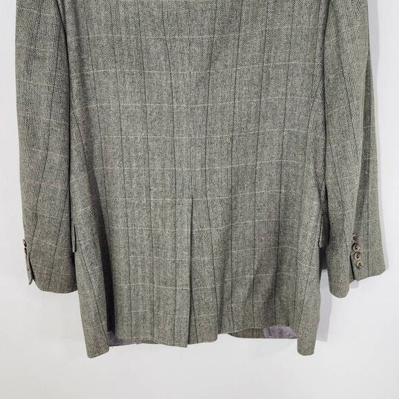 Jos. A. Bank Green Silk Tweed Sport Coat 40S wedding guest jacket Green Blazer