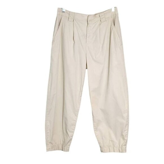 Frame Cream Cropped Barrel Pants Size 29