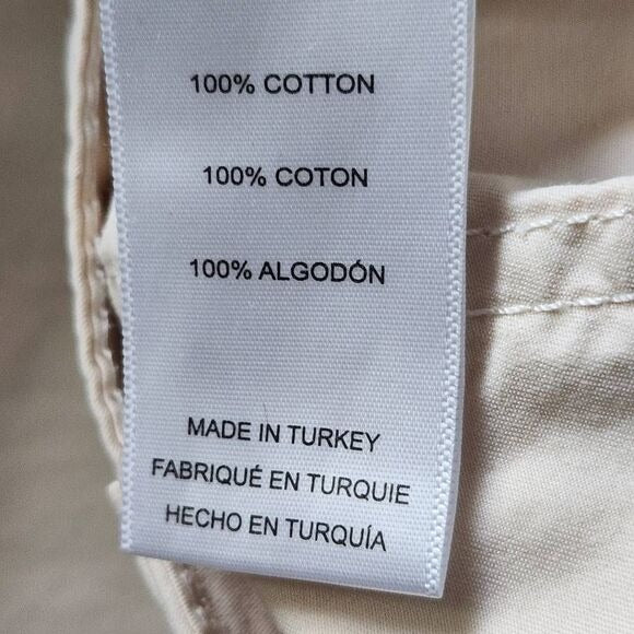 Frame Cream Cropped Barrel Pants Size 29