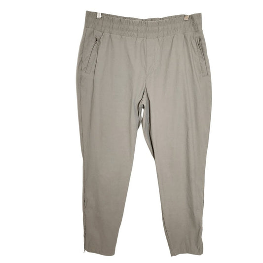 Modern Ambition Khaki Pull-on Pants Size XL Preppy Khaki Tapered Pants