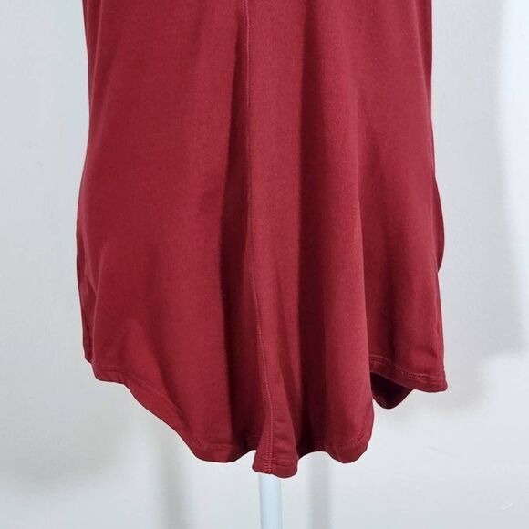 Zyia Oxblood Athletic Tank Top Size XL Burgundy Activewear Top
