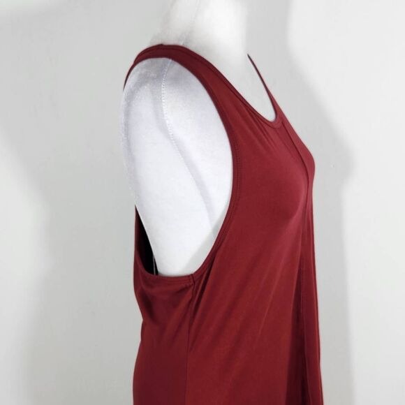 Zyia Oxblood Athletic Tank Top Size XL Burgundy Activewear Top