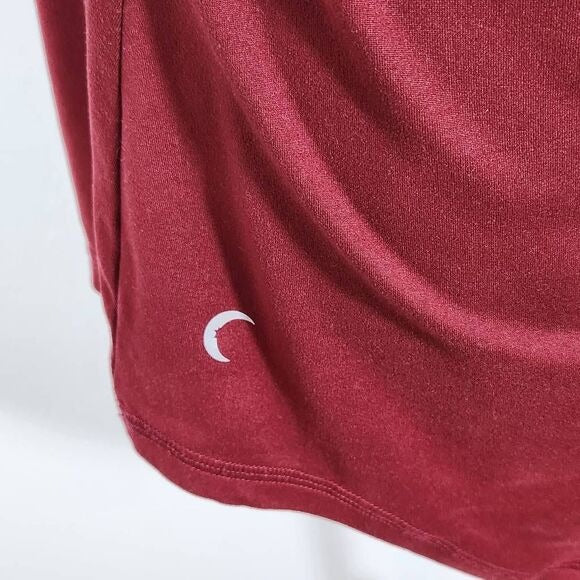 Zyia Oxblood Athletic Tank Top Size XL Burgundy Activewear Top