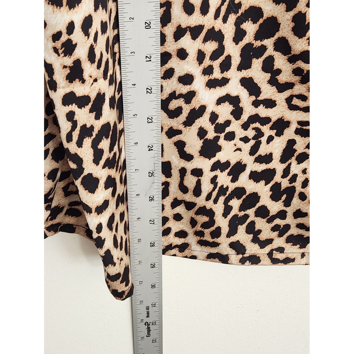 Ekouaer Leopard Print Button Down Pajama Shorts Set Size XXL