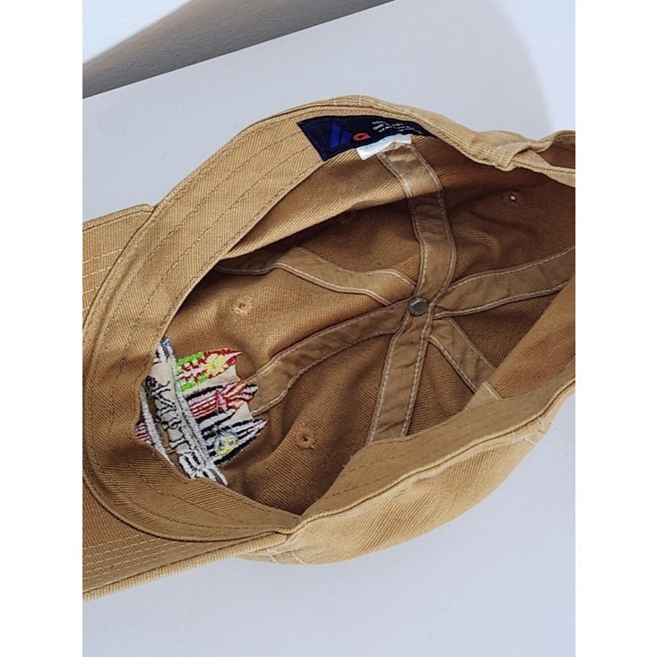 Destin Florida Khaki Embroidered Surfboard Baseball Hat One Size Adjustable