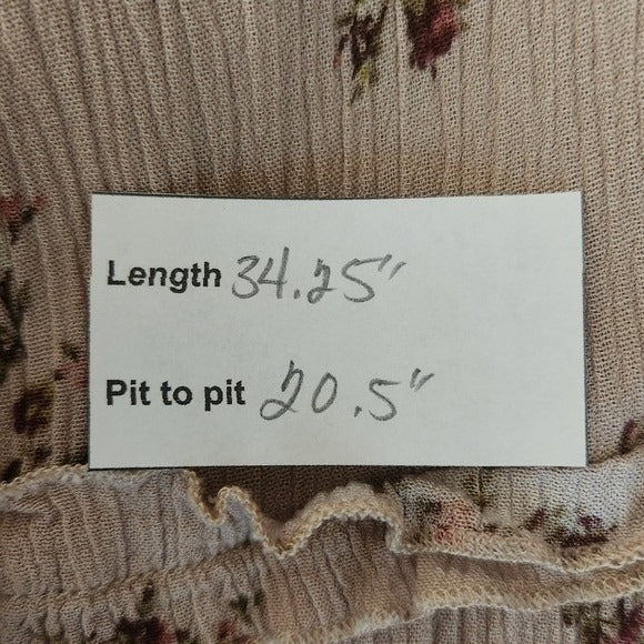 Oddy Pink Floral Ruffle Mini Dress Size 1XL Pink V-neck Ruffle Dress