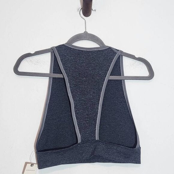 Anthropologie Gray Cropped Tank Top Size Large/XL Gray Tank Top New