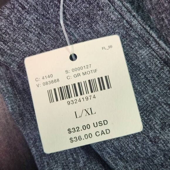 Anthropologie Gray Cropped Tank Top Size Large/XL Gray Tank Top New