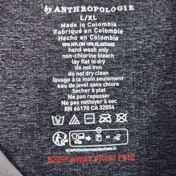 Anthropologie Gray Cropped Tank Top Size Large/XL Gray Tank Top New