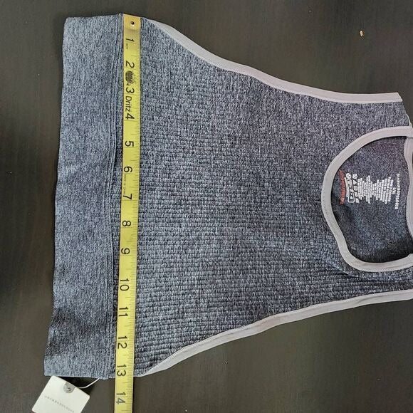 Anthropologie Gray Cropped Tank Top Size Large/XL Gray Tank Top New