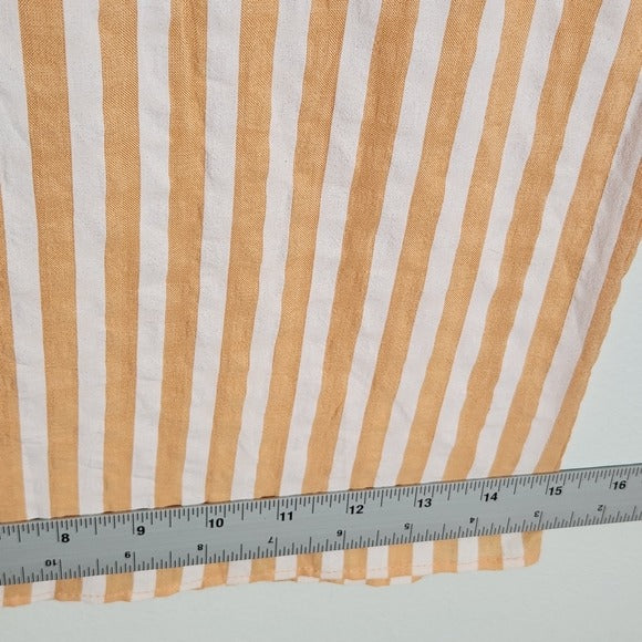 The Sang Peach and White Striped Wide Leg Pants Size 1X