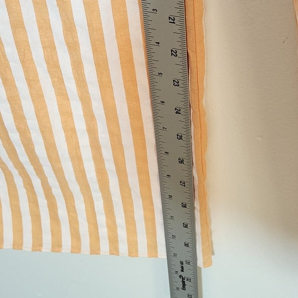 The Sang Peach and White Striped Wide Leg Pants Size 1X