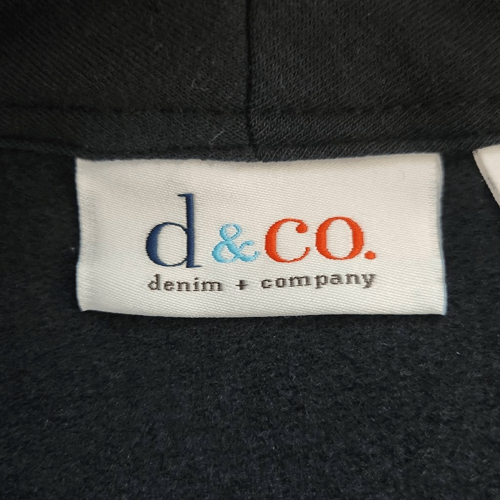 D&Co. Black Cardigan Size Small QVC Black Single Button Cardigan