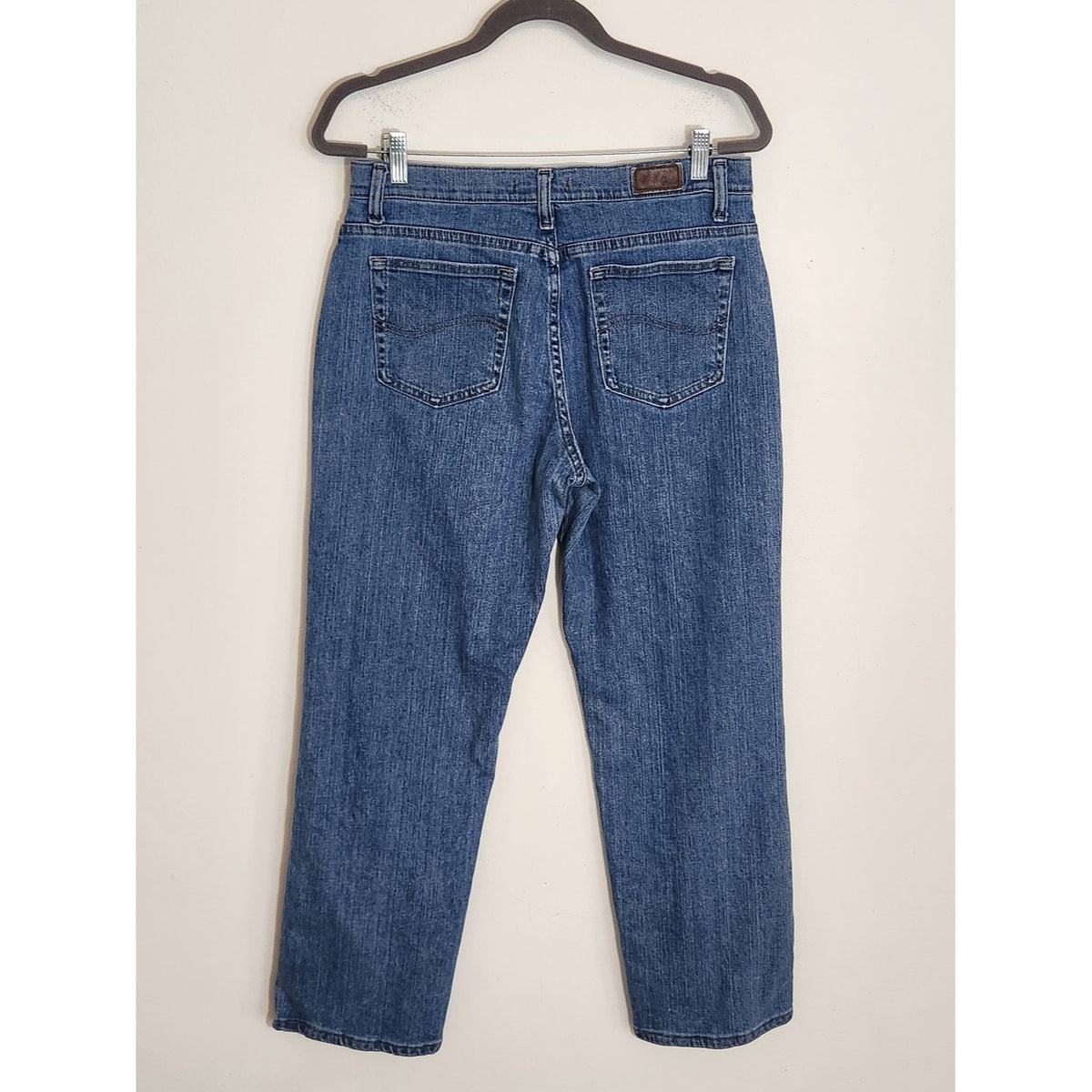 Lee Medium Wash Relaxed Straight Leg Jeans Size 10 Short