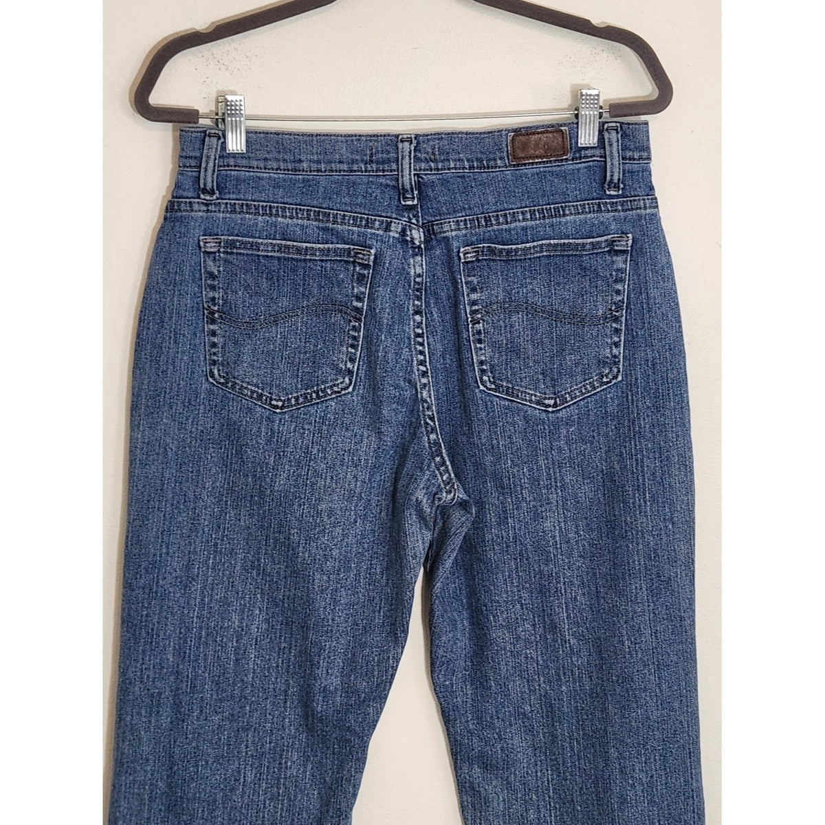 Lee Medium Wash Relaxed Straight Leg Jeans Size 10 Short