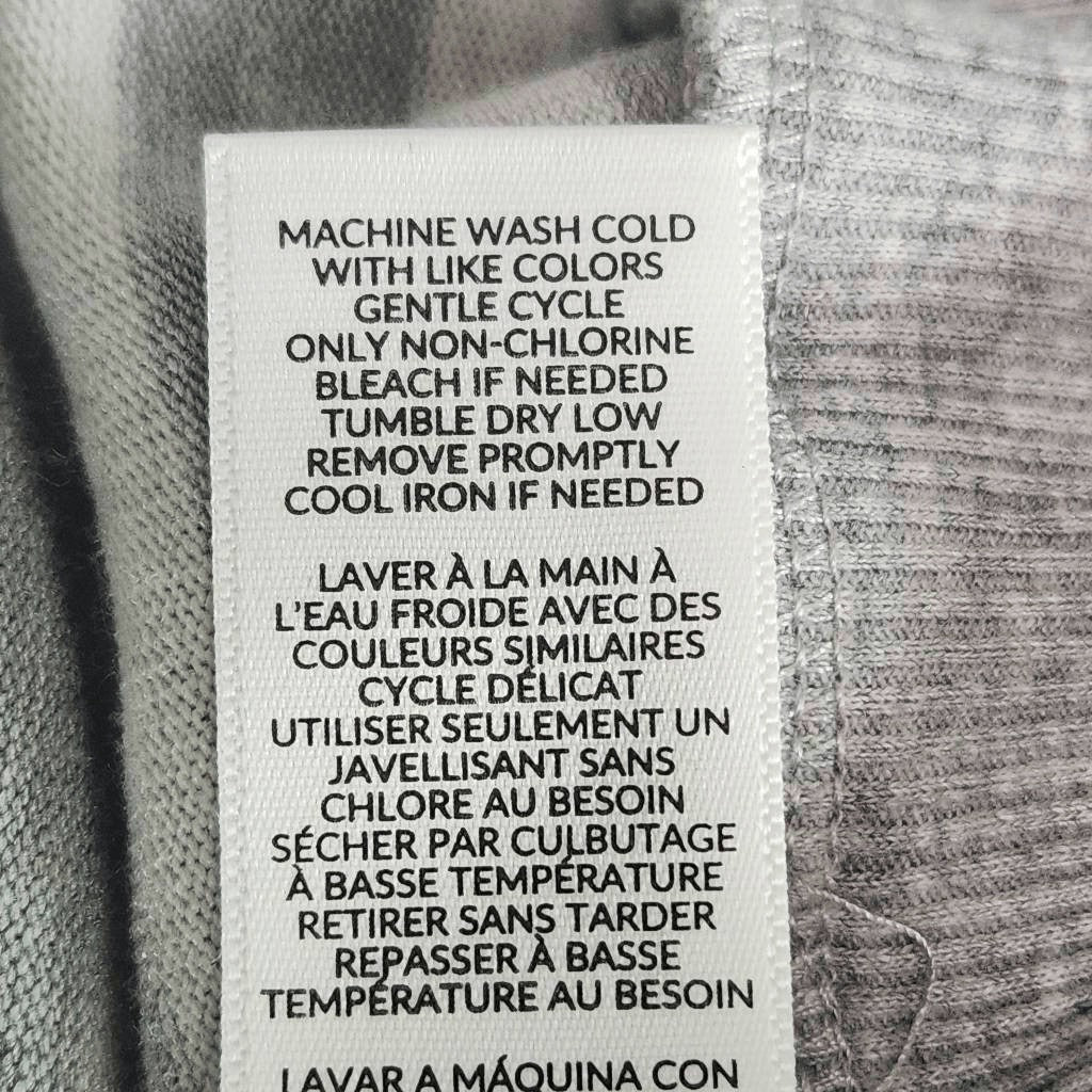 Splendid Gray and White Stripe Long Sleeve Knit Top Size Large Gray Pullover