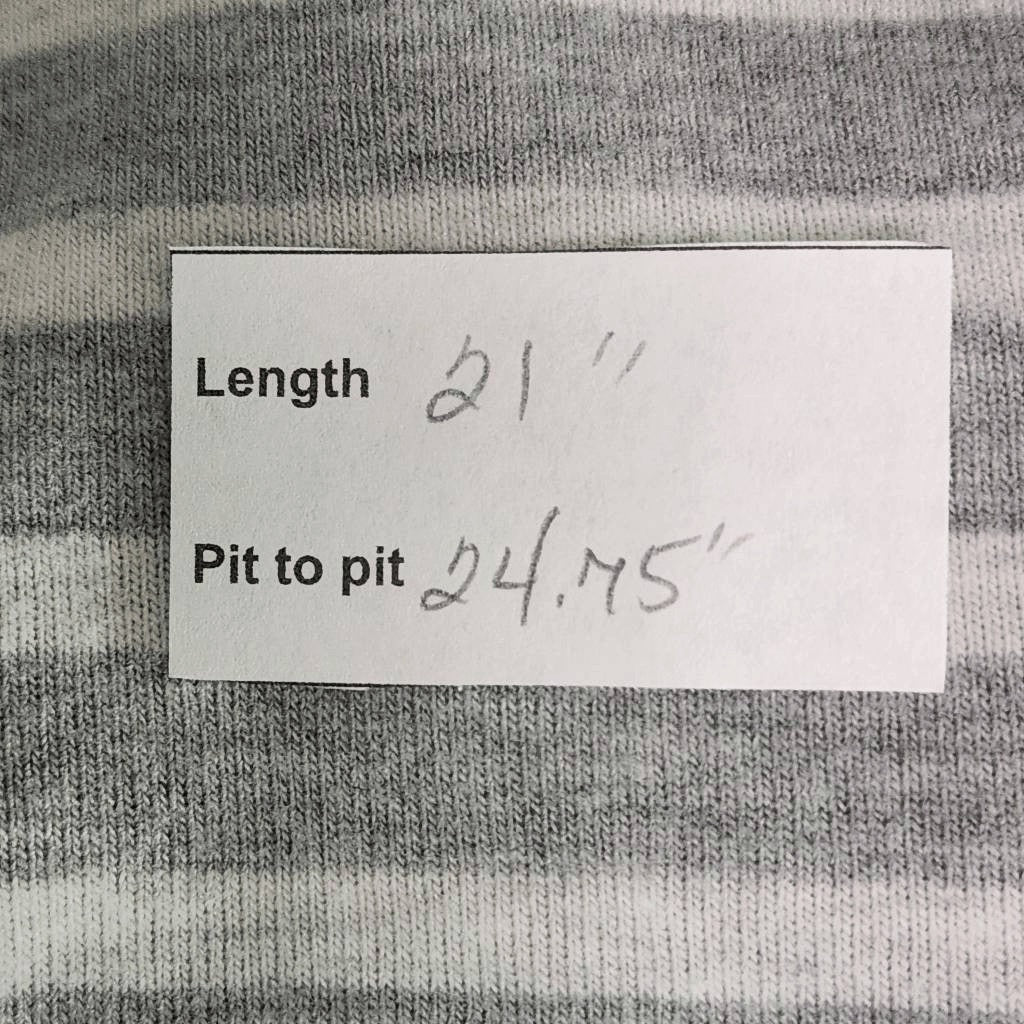 Splendid Gray and White Stripe Long Sleeve Knit Top Size Large Gray Pullover