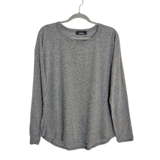 Lulus Heather Gray Long Sleeve Tee Size Medium NWT