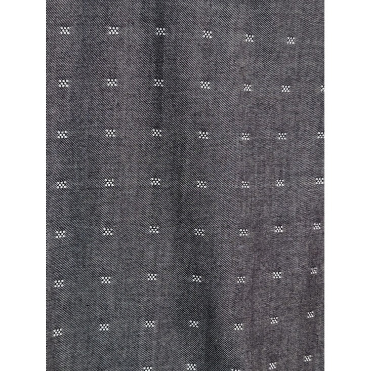 Haggar Dot Print Charcoal Gray Button Down Shirt Size XXL