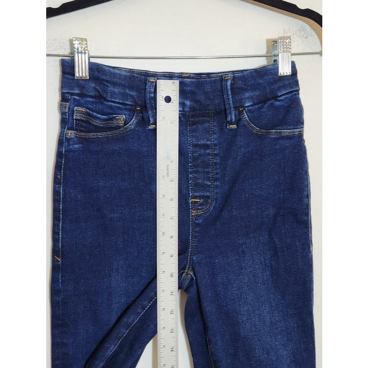 Good American Dark Wash Pull On Flare Leg Jeans Size 1
