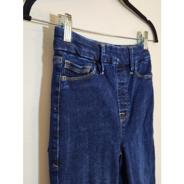 Good American Dark Wash Pull On Flare Leg Jeans Size 1