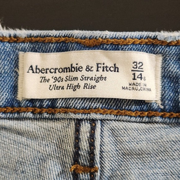 Abercrombie & Fitch 90s Slim Straight Women's Jeans Size 14 Short