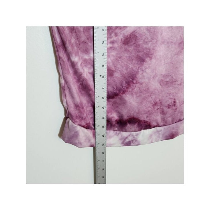 Hello Mello Orchid Purple Tie Dye Lounge Top Size Medium