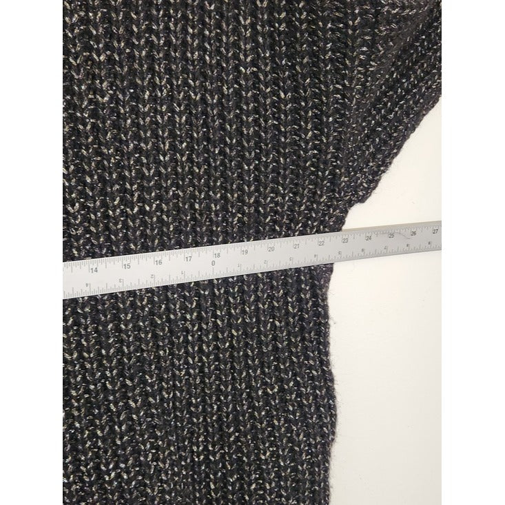 Marciano by Guess Black Metallic Turtleneck Sweater Size Medium