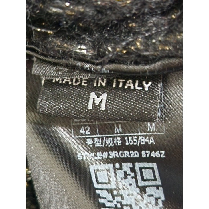 Marciano by Guess Black Metallic Turtleneck Sweater Size Medium