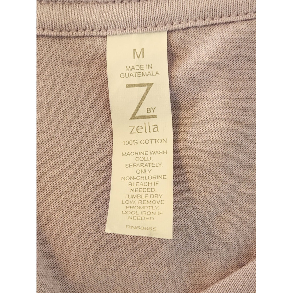 Z by Zella Light Purple Oversized V-Neck Athleisure Tee Size Medium