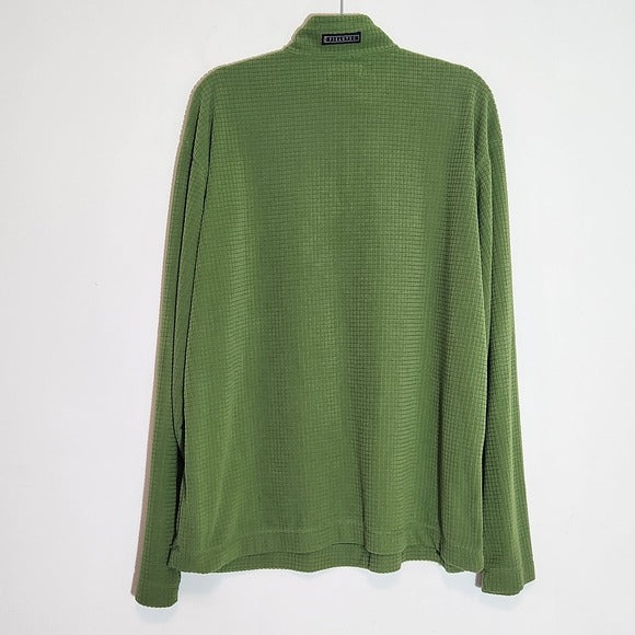 Southern Marsh Green Men's Fleece Pullover Size XL Preppy Quarter-Zip Pullover